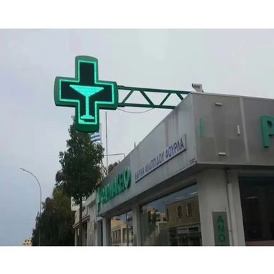 IP65 Exterior P10 Farmacia LED Muestra cruzada LED Cartelera de cartel de color completo