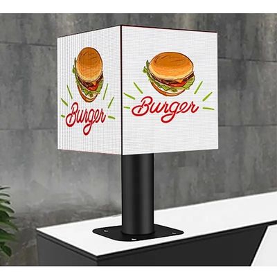 IP31 Cubo mágico pantalla LED comercial con gabinete sellado de hierro y 1/32s escaneo