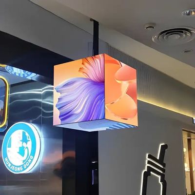 Display de cubo mágico LED de 5 lados con gabinete de hierro personalizado