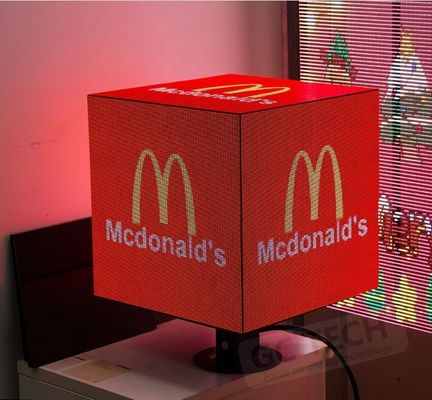 Forma de círculo Servicio frontal de pantalla LED comercial 1R1G1B Pixel con protección IP31