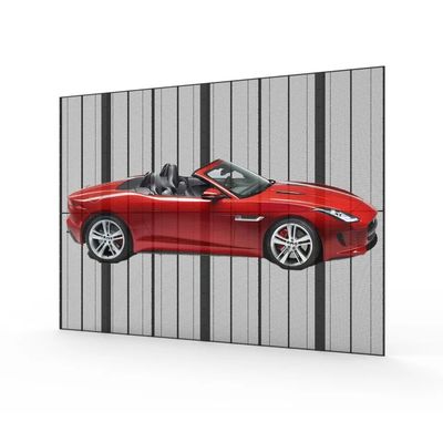 Display LED comercial a todo color transparente y flexible para publicidad de ventanas de vidrio