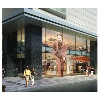 Pantalla LED de color completo flexible y transparente, publicidad, pantalla LED de tamaño personalizado